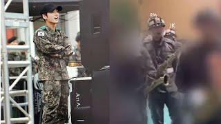30 Minutes Ago, Jungkook Attended The RM BTS Music Art Performance At The Military Camp
