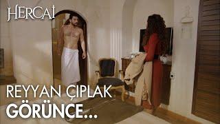 Reyyan, Miran'ı banyodan çıkarken görünce - Hercai Efsane Sahneler