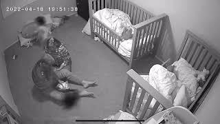 Toddler Twins Run Rings Around Grandparents at Bedtime ... Literally