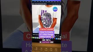 How To Make A T-Shirt Design Using Canva! #canvatutorial