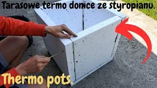 Jak zrobić donice tarasowe ze styropianu: DIY - architektoniczna donica z betonu termicznego!