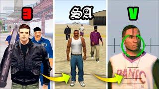 Gang Battles in GTA Games ( Evolution )