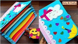 How to make File Folder/ How to make Handmade Folder / Folder File Decoration idea / Book Decoration