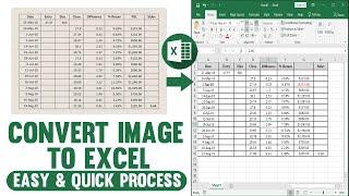 OMGConvert Image to Excel ! Easy & Quick || Excel Hindi Tutorial