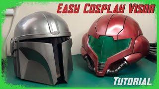 Easy Cosplay Visors for Mandalorian Helmets and More! - Tutorial