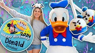 Celebrating DONALD DUCK'S 90th BIRTHDAY! Special Treats & Breakfast | Disneyland Vlog 2024