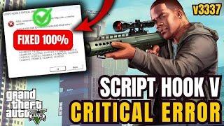 How to Fix Script hook V Critical Error _ GTA5 _ Update Error December 2024