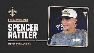 Spencer Rattler on his Camp, Preseason | Saints Training Camp 2024