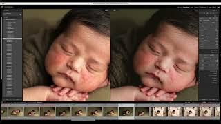 How to edit Newborn Photos in Lightroom and Photoshop