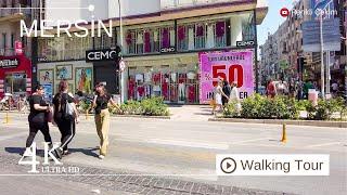 4K Mersin City Center Virtual Walking Tour | Türkiye 2024