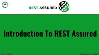 1. API Testing | RestAssured | Introduction to RestAssured Tutorial