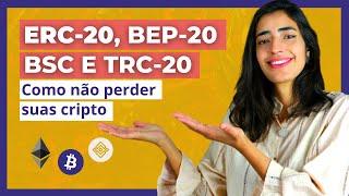 O que é rede ERC-20, BSC e TRC-20 | Como transferir BITCOINS com segurança