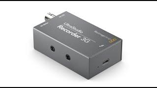 New! Blackmagic Design Ultrastudio Recorder 3G - Zoom/OBS/vMix Ingest