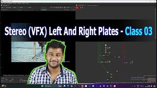 Stereo (VFX) Left And Right Plates & Double Plate -Class 03  #Stereoscopicvfx#vfx#doubleplate#paint