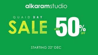 Alkaram Studio  - Quaid Day Sale / 25th December Sale in Pakistan