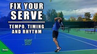 TENNIS LESSON | How to Sync Movement On The SERVE (PLATFORM - PINPOINT STANCE)