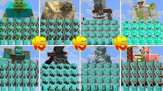 MUTANT VS FULL DIAMOND MOBS BATTLE TOURNAMENT  in Minecraft Mob Battle