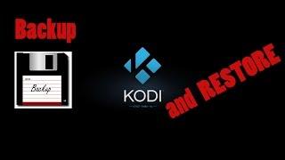 How to do backups of your kodi  XBMC settings and library