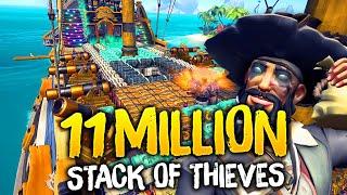 We STACKED 11MILLION GOLD WORTH OF LOOT on OUR GALLEON!!