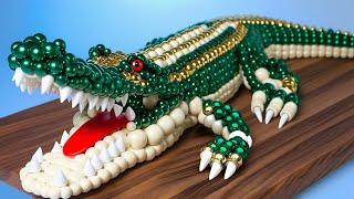 Hunting vs Making Perfect CROCODILE From Magnetic Balls (Satisfying) | Magnet Stop Motion ASMR