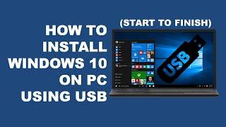 How to Install Windows using USB (Start to Finish, All in One Video) | Easy Tutorial