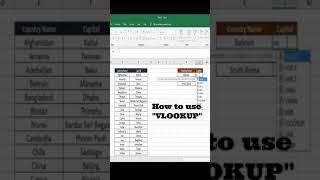 How to use VLOOKUP #shorts