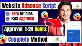 Unlimited Adsense Approval On Website By Using Script \ 100% website adsense approval script #script