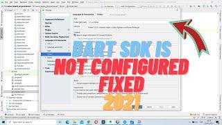 Dart SDK is not configured Android Studio [ Çözüm 2021 ]