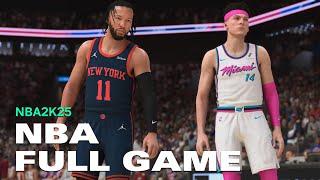 NEW YORK KNICKS vs MIAMI HEAT  GAMEPLAY PS5 { 4K ULTRA HD }