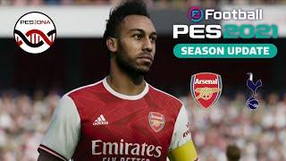 eFootball PES 2021 Gameplay | Arsenal v Tottenham | Superstar difficulty