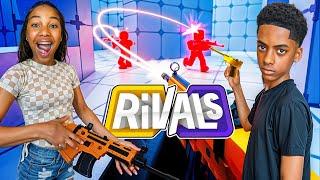 My Sister Plays Roblox Rivals For The FIRST TIME!