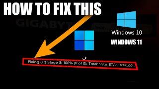 How to stop Fixing c stage 3: 100% | fixing (c) stage 3: 100% | Windows 10 Fixing c stage 1