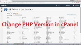 Change PHP Version in cPanel Shared Hosting