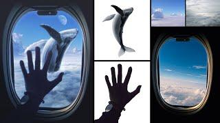 Flying Whale Photo Manipulation Photoshop Tutorial