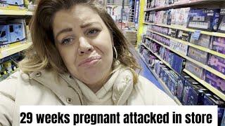 29 weeks pregnant attacked in store.