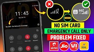 No Sim Card Problem Realme | Emargency Call Only Problem Realme | Fix Network Problem Realme Mobile