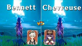 Chevreuse vs Bennett !! Best support for Raiden ?? DMG Comparison !!