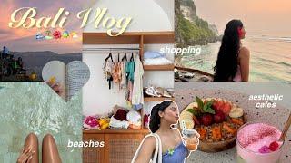 BALI VLOG #1exploring aesthetic cafes, mount batur sunrise, beach clubs & more!!