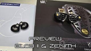 Preview: BLON BL03 II and KZ Zenith