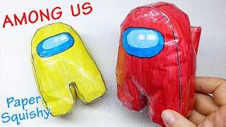 AMONG US PAPER SQUISHY | diy paper squishy | Liam channel