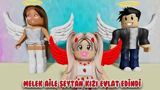  MELEK AİLE ŞEYTAN KIZI EVLAT EDİNDİ ‍‍ (KOMİK HİKAYE ) | ROBLOX BROOKHAVEN !