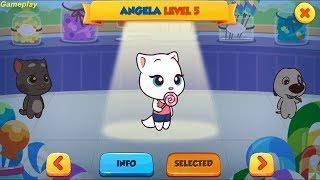 Talking Tom Candy Run Android Gameplay #6-Talking Angela