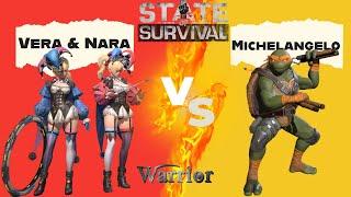 Vera & Nara Upgrades + Showdown vs. Michelangelo | State of Survival