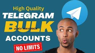 How to get Unlimited Telegram Accounts 2024