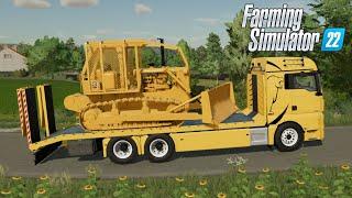 FS22 - Transporting a new CAT excavator to the mine - Farming Simulator 2022 Roleplay Mod DOWNLOAD