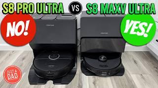 Roborock S8 Pro Ultra vs Roborock S8 MaxV Ultra Robot Vacuum & Mop COMPARISON  Which one is BEST?