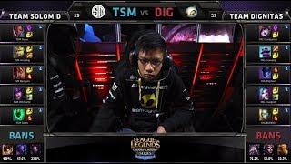 TSM (team Solomid) vs Dignitas | S4 NA LCS Summer split 2014 W5D1 | TSM vs DIG G2 Full game HD