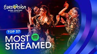 Eurovision 2024: Most Streamed on Spotify (TOP 37)