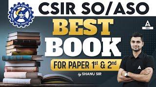 CSIR Recruitment 2023-24 | CSIR SO ASO Best Books For 1st & 2nd Paper