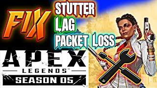 (PC) Apex Legends Season 5 Fix Stutter Lag LOW FPS Packet Loss || BOOST PERFORMANCE